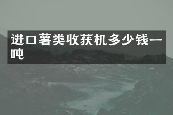 進(jìn)口薯類(lèi)收獲機(jī)多少錢(qián)一噸