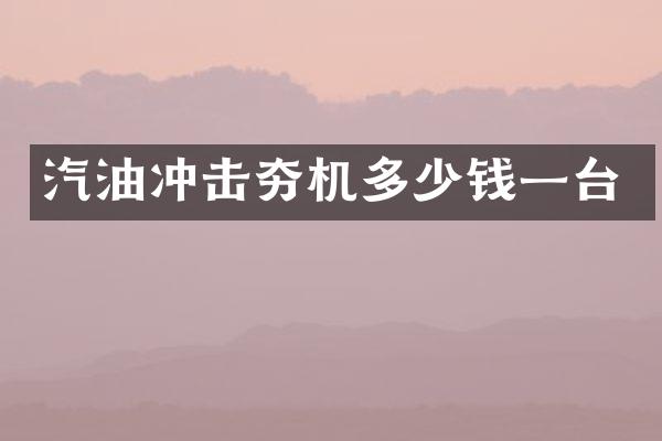 汽油沖擊夯機(jī)多少錢一臺(tái)