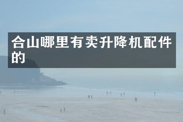 合山哪里有賣升降機配件的