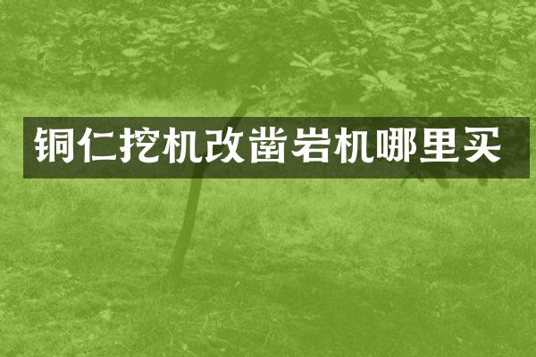 銅仁挖機改鑿巖機哪里買