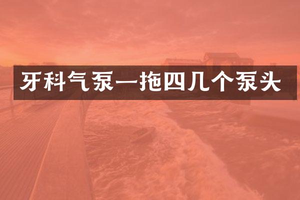 牙科氣泵一拖四幾個泵頭