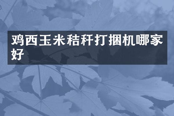 雞西玉米秸稈打捆機哪家好