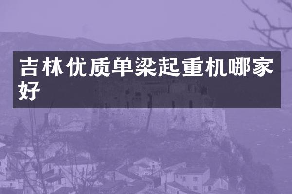 吉林優(yōu)質(zhì)單梁起重機(jī)哪家好