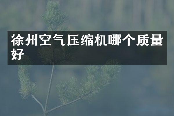 徐州空氣壓縮機哪個質量好