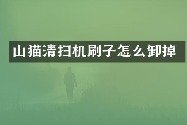 山貓清掃機(jī)刷子怎么卸掉