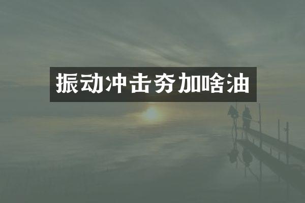 振動沖擊夯加啥油