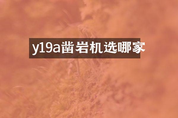 y19a鑿巖機(jī)選哪家