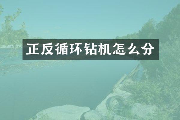 正反循環(huán)鉆機(jī)怎么分