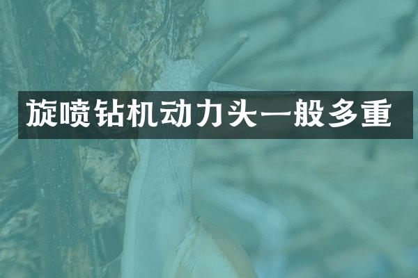 旋噴鉆機(jī)動力頭一般多重