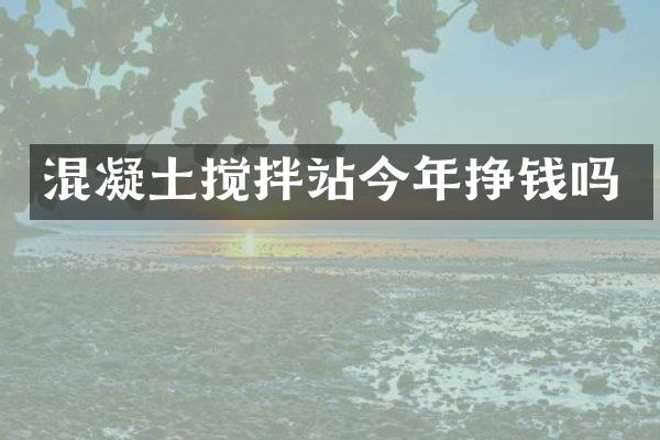 混凝土攪拌站今年掙錢嗎