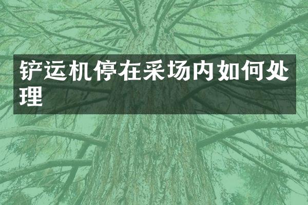 鏟運機停在采場內(nèi)如何處理