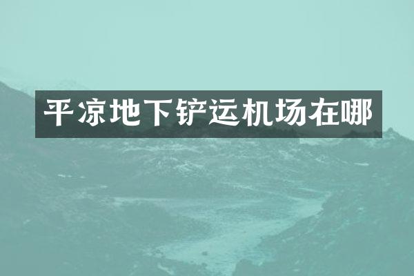 平?jīng)龅叵络P運(yùn)機(jī)場(chǎng)在哪