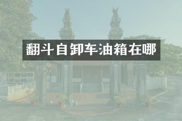 翻斗自卸車油箱在哪