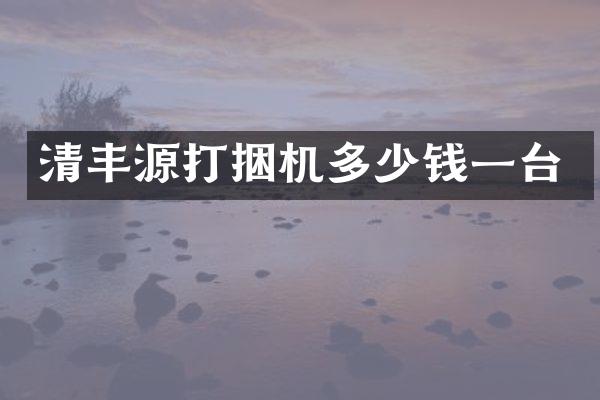 清豐源打捆機(jī)多少錢一臺(tái)