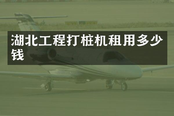 湖北工程打樁機租用多少錢