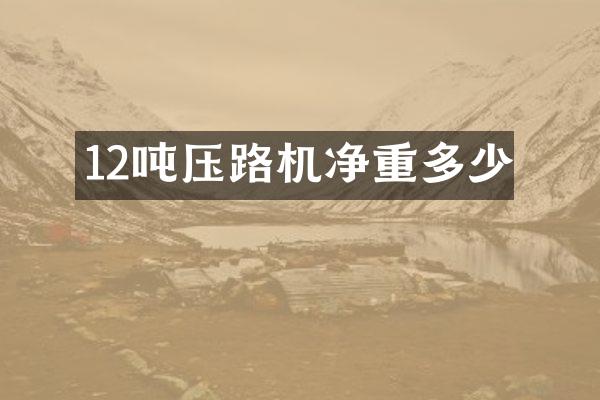 12噸壓路機凈重多少