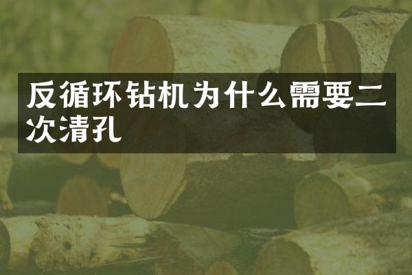 反循環(huán)鉆機(jī)為什么需要二次清孔