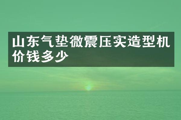 山東氣墊微震壓實造型機價錢多少