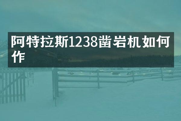 阿特拉斯1238鑿巖機(jī)如作