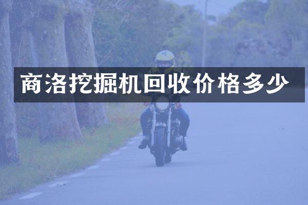 商洛挖掘機回收價格多少