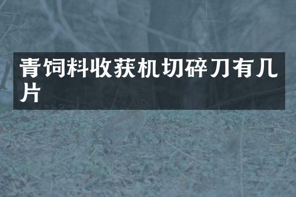 青飼料收獲機(jī)切碎刀有幾片