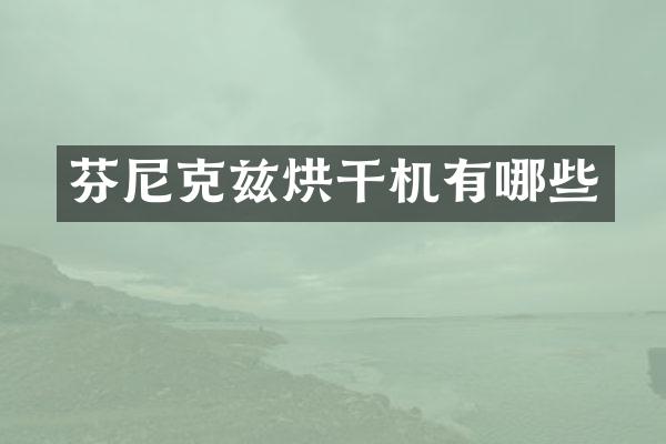 芬尼克茲烘干機有哪些