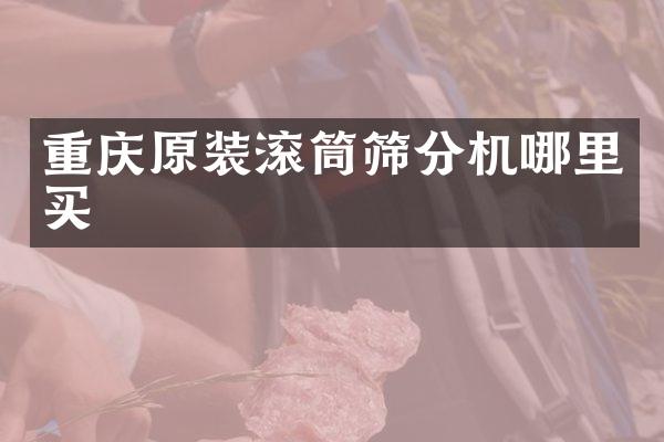 重慶原裝滾筒篩分機哪里買