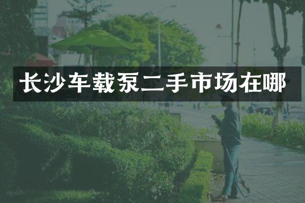 長沙車載泵二手市場在哪