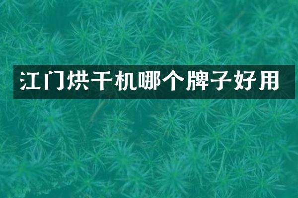 江門烘干機(jī)哪個牌子好用