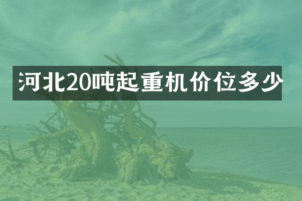 河北20噸起重機(jī)價(jià)位多少