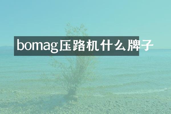 bomag壓路機(jī)什么牌子