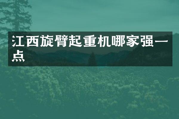 江西旋臂起重機(jī)哪家強(qiáng)一點(diǎn)