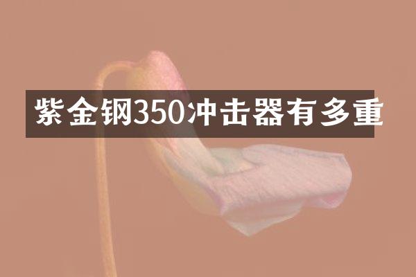 紫金鋼350沖擊器有多重