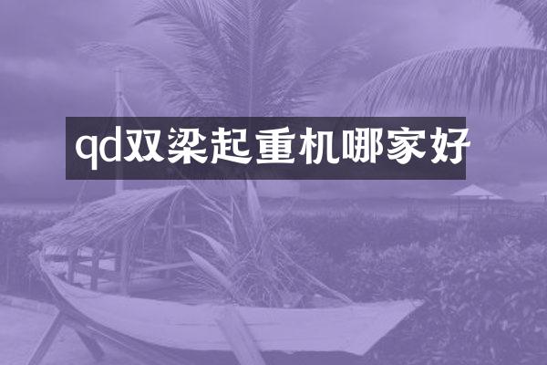qd雙梁起重機哪家好