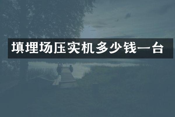 填埋場壓實機多少錢一臺