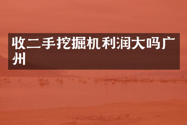 收二手挖掘機(jī)利潤(rùn)大嗎廣州