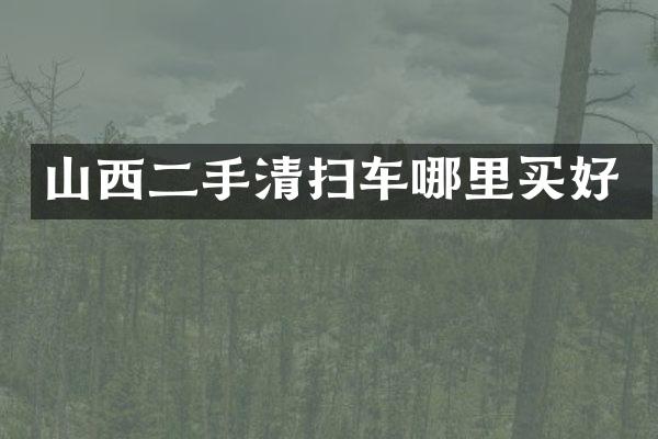 山西二手清掃車(chē)哪里買(mǎi)好