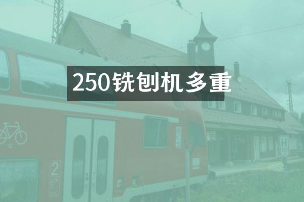 250銑刨機(jī)多重