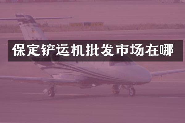 保定鏟運機批發(fā)市場在哪