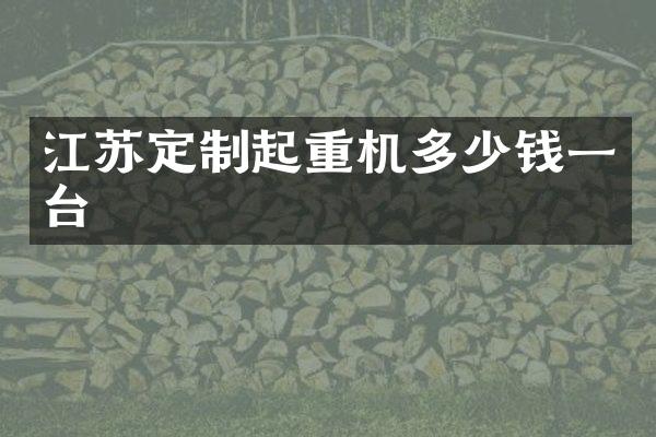 江蘇定制起重機多少錢一臺