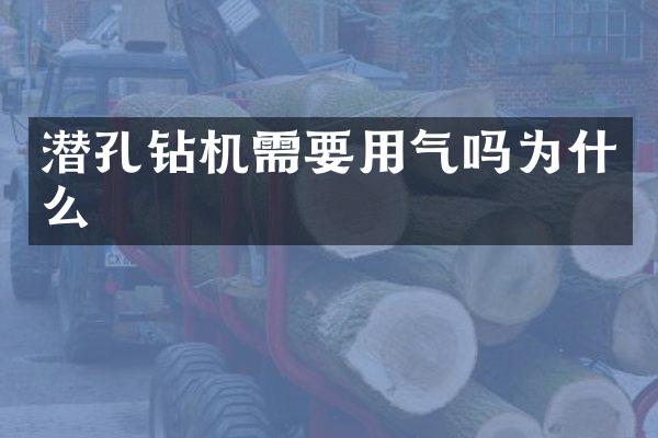 潛孔鉆機需要用氣嗎為什么