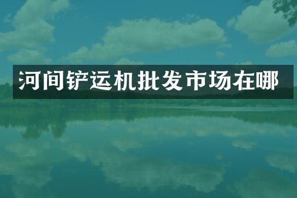 河間鏟運機批發(fā)市場在哪