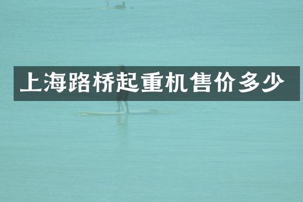 上海路橋起重機售價多少