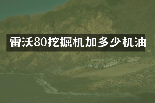 雷沃80挖掘機加多少機油