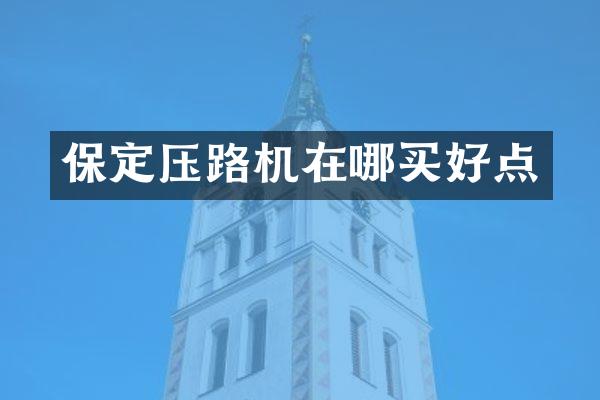 保定壓路機(jī)在哪買好點