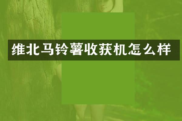 维北马铃薯收获机怎么样