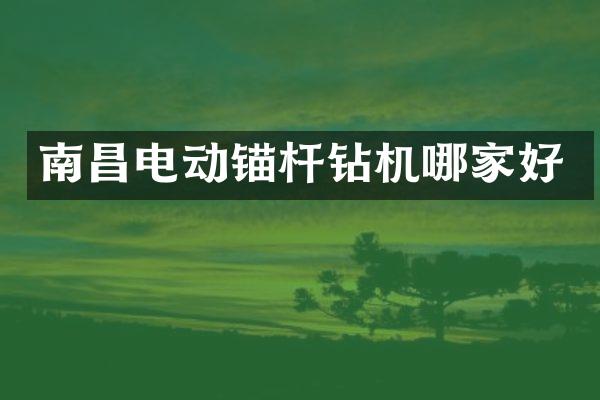 南昌電動(dòng)錨桿鉆機(jī)哪家好