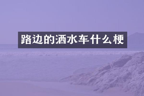 路邊的灑水車什么梗