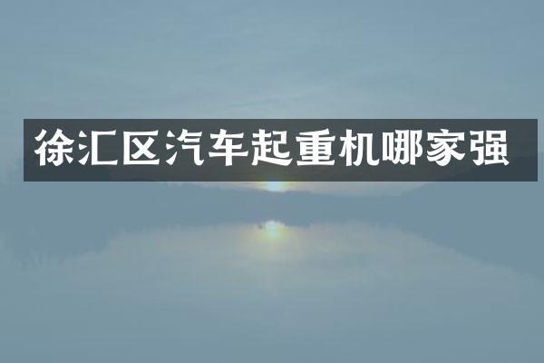 徐匯區(qū)汽車起重機(jī)哪家強(qiáng)