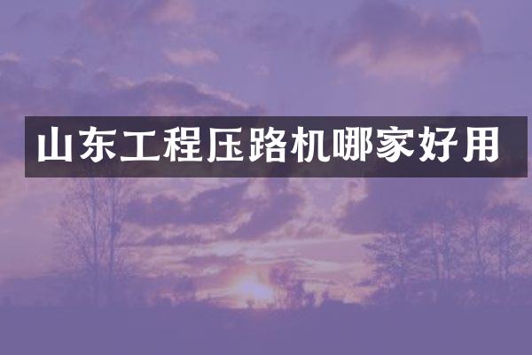 山東工程壓路機(jī)哪家好用